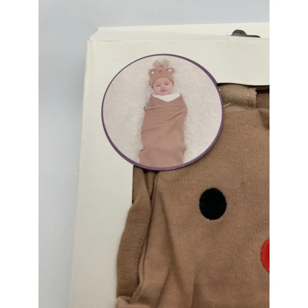 Baby Muslin‎ Swaddle And Reindeer Christmas Parents Choice 100%Cotton 40inx40in
